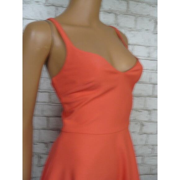 $365 Elizabeth and James Peach Bellini Delia Fit & Flare Canvas Dress 4 NWT - Picture 7 of 12